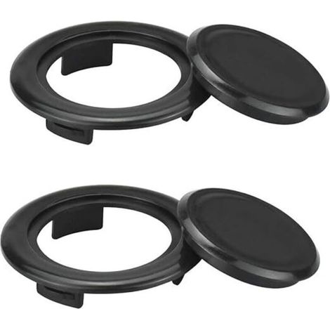 Lntyq Lot de 2 anneaux de protection en plastique pour parasol de table, 42 mm, anti-casse, anti-usure, résistant au soleil, anneau de table pour parasol d'extérieur (1/4)