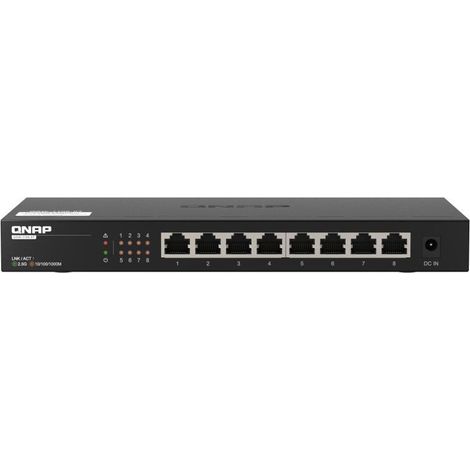 QNAP QSW-1108-8T Netzwerk-Switch Unmanaged 2.5G Ethernet (100/1000/2500) Schwarz (1/5)