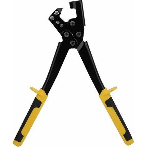 Alicates de engarce KZQ 15-273 para perfiles de 0,6 mm, fabricados en Francia - Engarce permanente de marcos metálicos en forma de U - Mango cómodo - Manejo con una sola mano - Acero robusto (1/4)