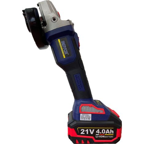 Smerigliatrice Angolare Batteria Ricaricabile 21V Foro Disco 100-115-120mm (1/5)