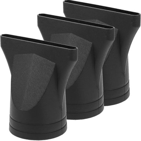 Lot de 3 embouts de sèche-cheveux réutilisables noirs pour sèche-cheveux. Diffuseur pour sèche-cheveux.-7.50X7.50X4.50CM-Black (1/3)
