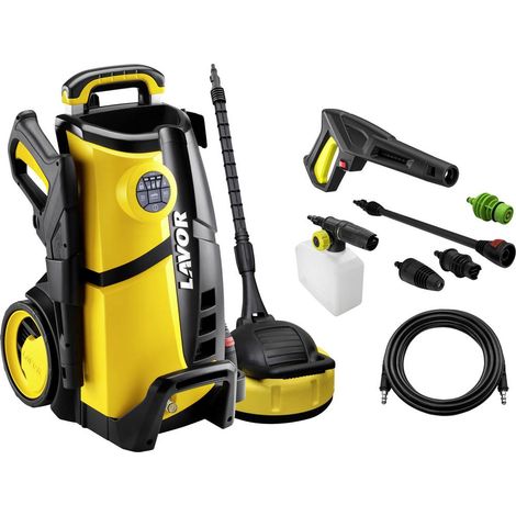 Lavor – Nettoyeur haute pression électrique 150 bars – Débit 450 l/h – Système de contrôle numérique – Accessoire nettoyage surface inclus