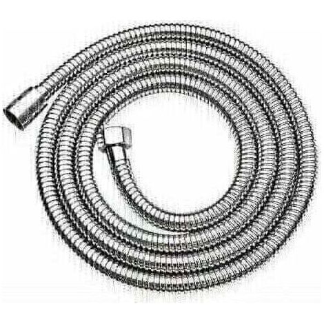 Tuyau de douche universel flexible en acier inoxydable 1,5 m (59 po), anti-enroulement, filetage standard G1/2", compatible avec toutes les cabines et robinets de douche