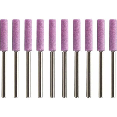 Affûteur de tronçonneuse 3/8" (lot de 10) pour polir les chaînes et mandrins de tronçonneuse (mandrin de 3 mm)