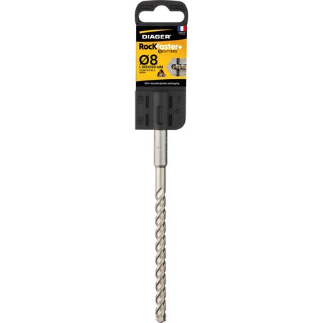 ROCKFASTER+ 3 punte SDS-Plus per calcestruzzo Ø6x260 mm - DIAGER - 118D06L0260