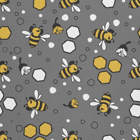 Telas decorativas para exteriores estilo Oxford con motivos de abejas y panales. (1/5)