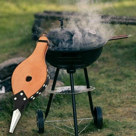 Soufflet,Cheminée à soufflet,Grille à soufflet,Petit souffleur de gril Soufflet à main Soufflet à air en bois avec sangle de suspension pour soufflet de feu de gril Piquenique de cuisine en plein air (1/3)