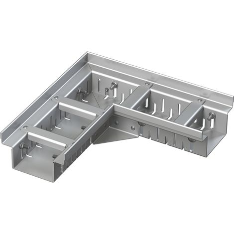 Alcadrain Eckige Entwässerungsrinne 100 mm verstellbar, Edelstahl (1/2)