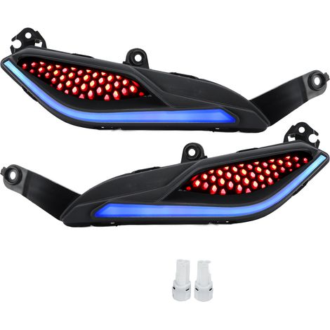 2x Feux Clignotants Moto Gauche Droite IP67 Etanches Haute Luminosité Remplacement pour RS 150 RS150R Bleu (1/5)