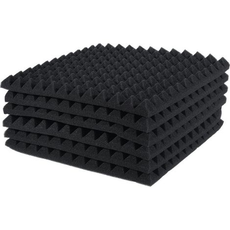 Panneaux De Mousse Acoustique - 30 x 30 x 2.5 cm - Pour Studio KTV Bureau Maison - 6 Pièces (1/5)