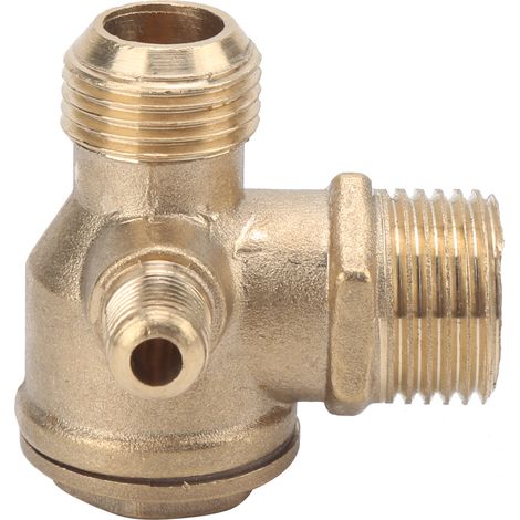 Clapet anti-retour en laiton fileté, accessoire pour compresseur d'air pneumatique 1/2x3/4-16x10 (1/5)
