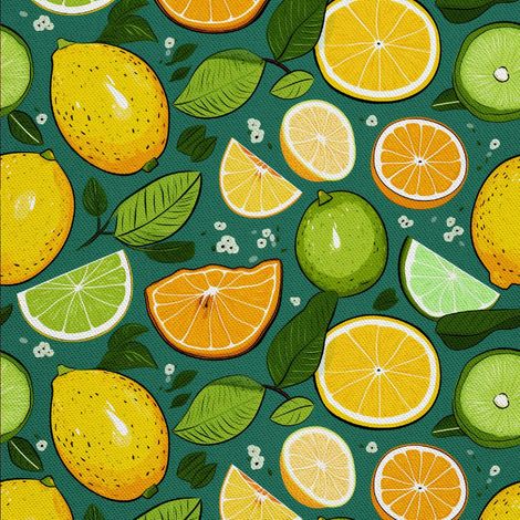 Tela decorativa para exteriores Oxford - Motivo frutal  DX6323 (1/5)