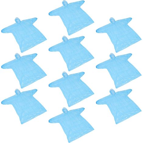 40Pièces Ponchos Jetables PVC Transparent Ciel Pour Voyages (1/2)