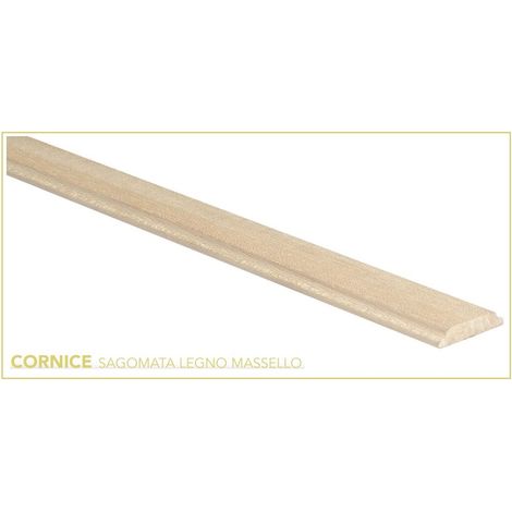 CORNICE SAGOMATA 2.3X0.45X200CM MASSELLO GREZZO