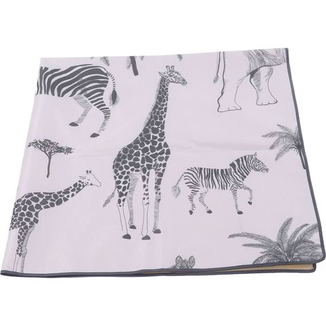 Tapis de chaise haute multifonctionnel, imperméable, antitache et antidérapant pour bébé, idéal pour la maison, le camping et les activités de plein air. (1/5)