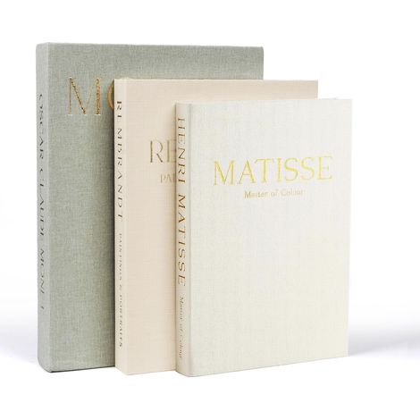 Set de 3 Boîtes à Livres Décoratives en Lin, Livre Decoration Empilés Rangement Boite Livre d'affichage Faux Élégant, pour Maison Salon Tables Basses Decoration (1/5)