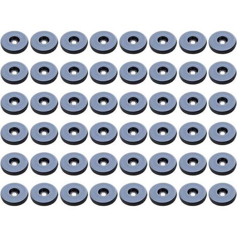 Patins Meubles,Lot de 48 patins de meubles ronds en téflon,Anti-vibration Patins Glisseurs pour Meubles - 19 mm,(Ronde) (1/4)