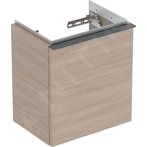 Geberit iCon, armoire basse pour lave-mains, 1 porte à gauche, (1/2)