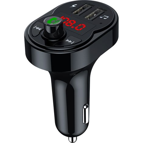 Low-priced FM transmitter with card/USB flash drive playback, mobile phone charging, Bluetooth hands-free calling, X1 car MP3 player -- (1/3)