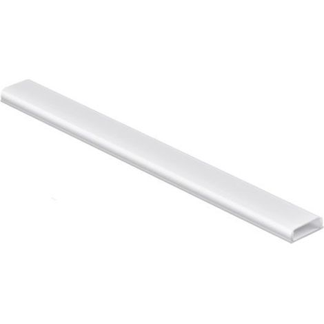 BEBUSINGOTO Conducto para gestión de cables, cubierta para cables de pared, bandeja para gestión de cables de TV, pintable, autoadhesivo, diseño de una pieza con bisagras - 1 x 60 mm (ancho) x 20 mm (1/5)