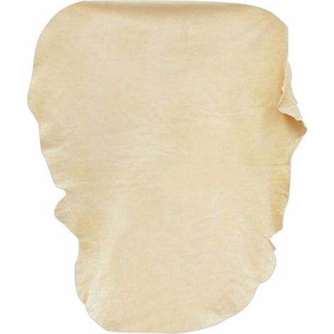 Peau de Chamois Naturelle Voiture XXL/90x60cm, Chamoisée Cuir Véritable Verre Miroir Vitre, Suède Professionnel Efficace Detailing Auto Moto, Anti Rayures Polissage Super Absorbant Séchage (1/4)