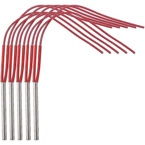 Cinq éléments chauffants tubulaires en acier inoxydable de 220 V, de 6 mm de diamètre, modèle 0621, version 0118 (1/5)