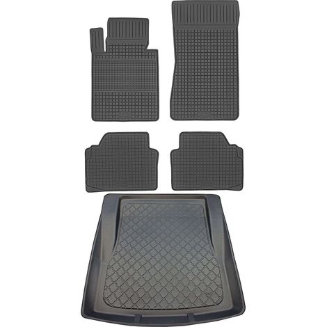 Juego de alfombrillas de goma para coche y alfombrilla para maletero para BMW Serie 3 E90 Sedán (marzo de 2005 a diciembre de 2011).