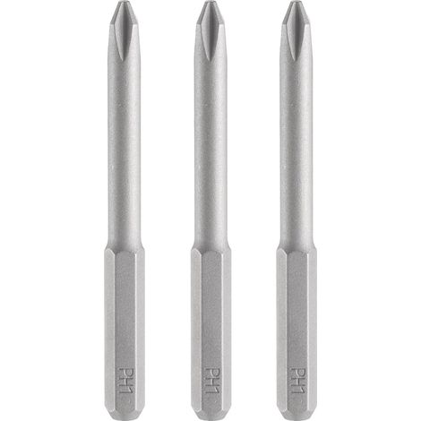 3pcs PH1 Embout de Tournevis Cruciforme 5/32" Tige Hexagonale 45mm/1.77" Longueur Magnétique Tête Cruciforme Acier S2 Embout de Tournevis (1/5)