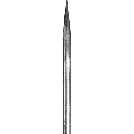 Deco Fer Forge – Barreau appointé 200mm Ø16mm – Fer forgé à souder pour clôture – Brut à peindre ou vernir – Pointe de 65mm pour décorations