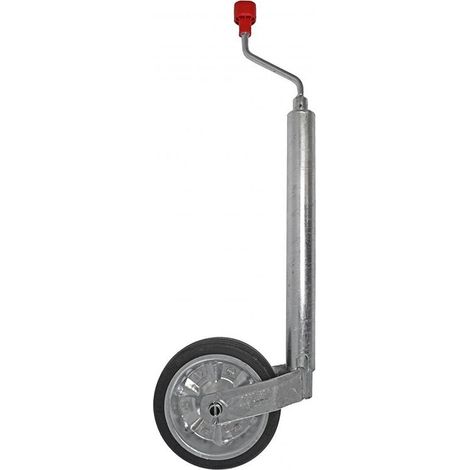 AL-KO Rueda jockey Plus Ø48 mm neumático de goma maciza 200 x 50 mm 300 kg