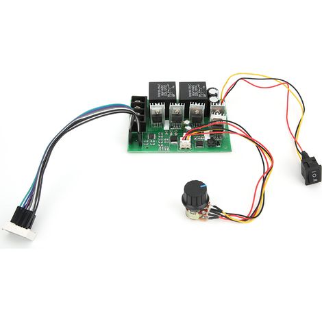 Contrôleur de vitesse pour moteur à courant continu à balais, PWM, rotation avant/arrière, 12 V/24 V/36 V, 40 A (1/5)