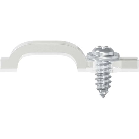 Lot de 12 clips pour bandes LED intérieur 23,8 x 7,3 x 4,3 mm facile à installer style moderne transparent (1/5)