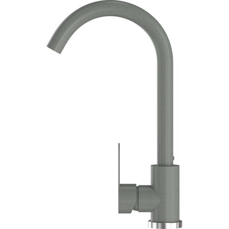 Mitigeur de Cuisine Granitan Prestige Gris avec Bec Pivotant 360° et Revêtement Résistant (1/4)