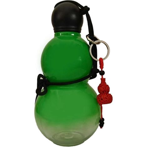 Wasserflasche im Kürbis-Design, 800 ml, isoliert, chinesisches Retro-Design, tragbar, Sport-Wasserflasche für Männer und Frauen