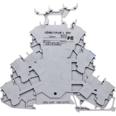 3-stufiger Verbinder 2,5 mm² PE/N/L graue Topjobs 2002-3247