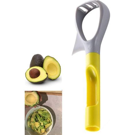 Cortador de aguacates multifunción 5 en 1: pelador, descorazonador, mortero para guacamole, cortador, separador y removedor de semillas. (1/5)