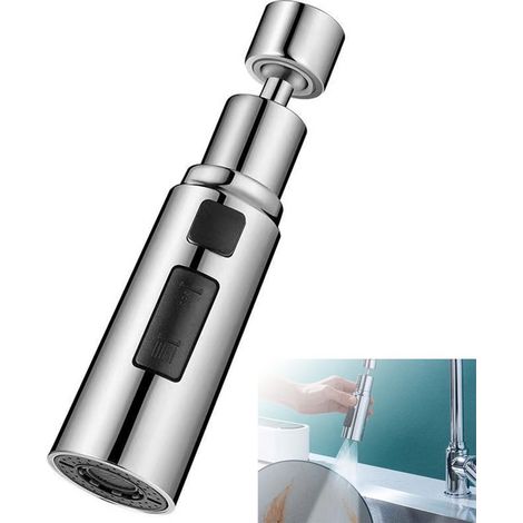 Dailygoods Hochwertige Wasserhahnverlängerung Wasserhahnmontage Wassersparender Wasserhahn 3 Modi 360 drehbar Geeignet für Küche und Bad (1/5)
