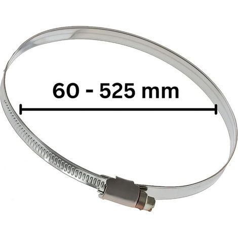 Schlauchschelle 60 bis 525 mm Rohrschelle Abluftschlauch Lüftung Befestigung (1/5)
