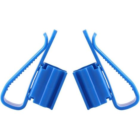 2 Pièces Tuyau Clips Colliers de Serrage en Plastique Réglable pour Tuyau d'eau Aquarium Pince de Montage de Réservoir de Poissons Support de Tuyau pour Tuyaux D'eau de 8-16MM (1/5)