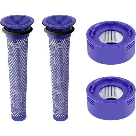 Kit de 4 Filtres Compatibles Dyson - 2 Post-Moteur V7/V8, 2 Pré-Moteur V6/V7/V8/DC58/DC59 (1/5)