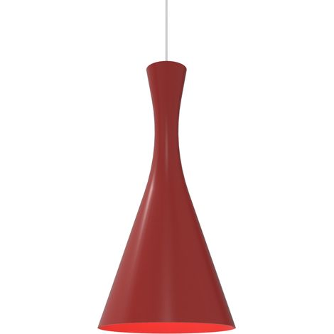LUMICOM JAQUELINE Sospensione, 1x E27, max 42W, metallo, rosso lucido, D.30cm (1/3)