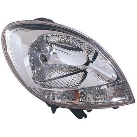 Phare avant droit H4 chromé feu clignotant blanc Renault Kangoo 1 phase 2 2003-2008