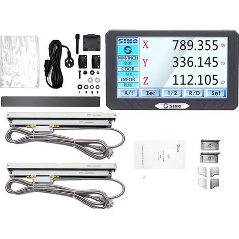 Digitale Anzeige, Touchscreen, hohe Präzision, DRO-2PCS KA500 (1/2)