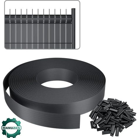 Manuzen - Brise-vue PVC pour clôture rigide — rouleau 35, 65 ou 70 m (1/5)