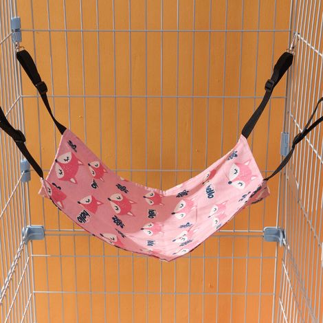 Hamac suspendu pour chat, hamac réglable à suspension universelle quatre saisons, nid de chat, hamac pour chat (chien de dessin animé),L (1/5)