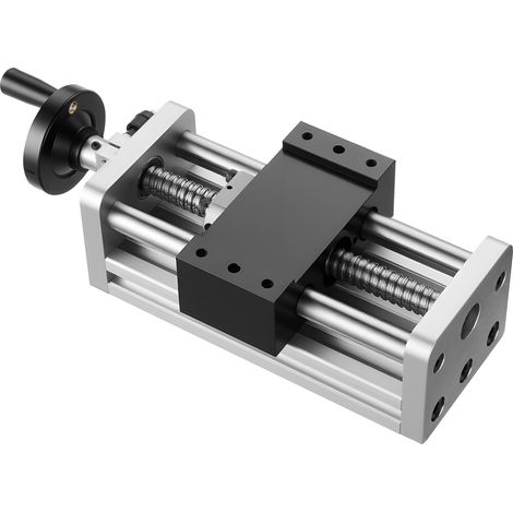 VEVOR Attuatore Lineare Corsa Effettiva 100 mm, Guida di Movimento Lineare CNC con Vite a Sfere, Doppio Asse Ottico, Alta Precisione C7, Blocco Scorrevole con Cuscinetto per Asse XYZ del Router CNC