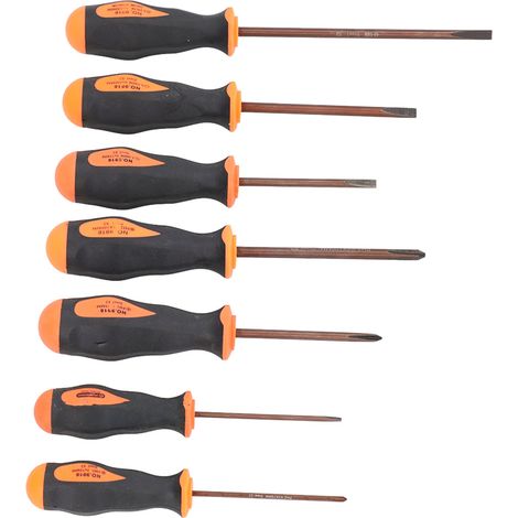 Set mit 7 magnetischen Phillips-Schraubendrehern, S2-Legierung, Schlitzbits, Werkzeugset für Wartung und Reparatur. (1/5)