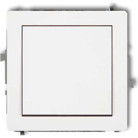 Interruttore Deco unipolare normalmente aperto (un tasto, senza pittogrammi), bianco opaco 25DWP-4.1