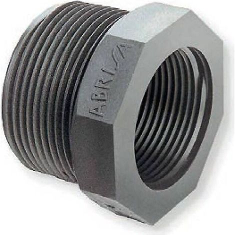 Reduzierstück aus HDPE, Außengewinde auf Innengewinde, Ø A: 3 Zoll, Ø B: 2,5 Zoll (1/5)
