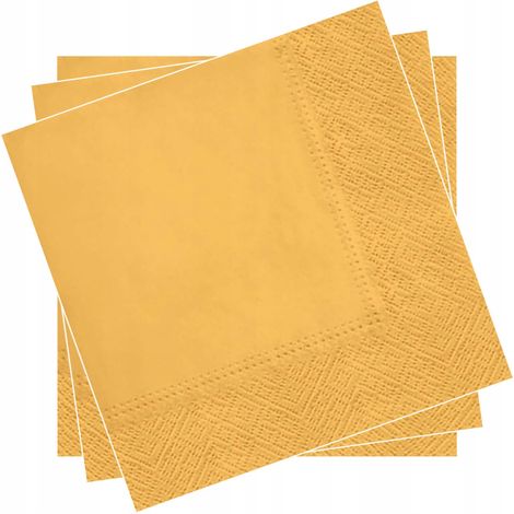 Tovaglioli a 3 veli, 20 pezzi, gialli (giallo girasole) (1/2)